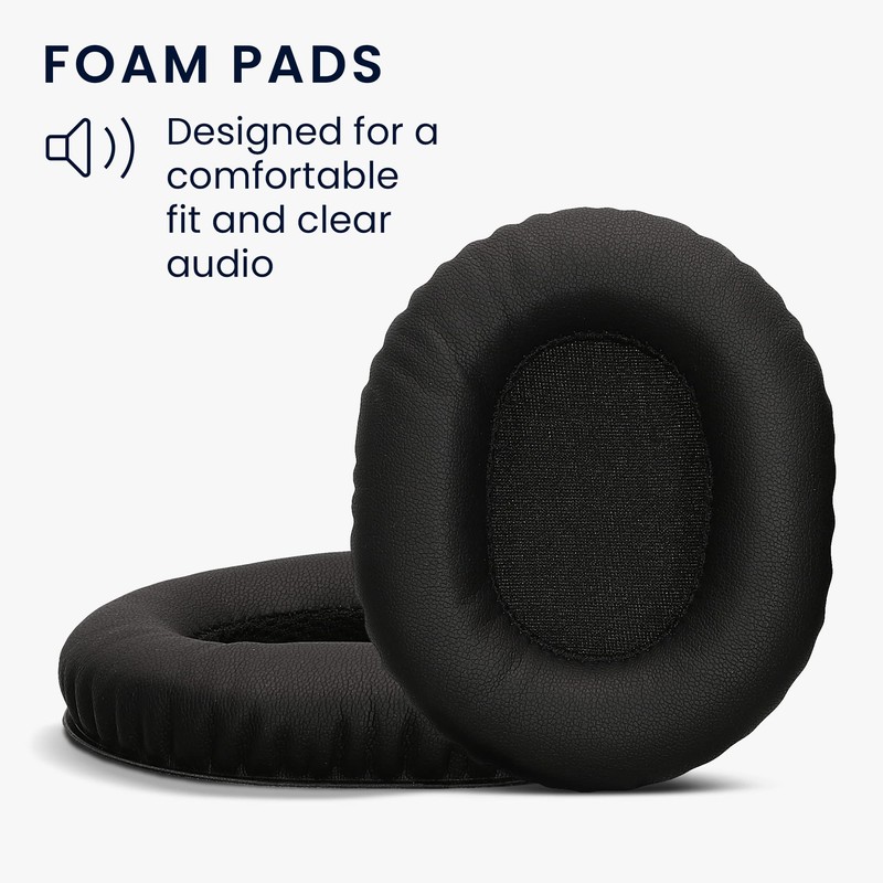 kwmobile 2 x Ear Pads Compatible with AudioTechnica ATH-M70x Pads,