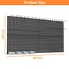WALMANN Metal Pegboard Kit with Accessories for Wall, Garage Tools