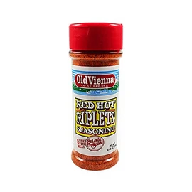 Old Vienna Red Hot Riplets Seasoning, 3.45 Ounce, Made With Real St. Louis Style Hot Sauce