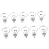 hobbyhub 100Pcs Antique Silver Lamp Light Bulb Charms Pendants for