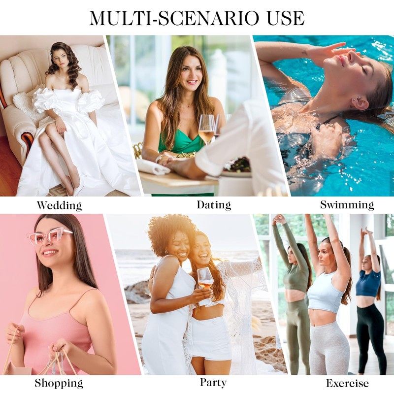 Mabor 16Pcs Racer Back Bra Clip Bra Strap Clips Bra