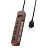Elecom Color Style Power Supply Tap, Lightning Protection, Energy Saving,