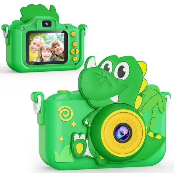 KOKODI Kids Camera Toy Digital Camera for Toddler Boys, Dinosaurs