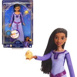 Mattel Disney's Wish Singing Asha of Rosas Fashion Doll & Star Figure, Posable with Removable Outfit, Sings “This Wish” in English