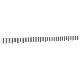 vidaXL Anthracite/White Stripe Awning Valance Replacement Fabric - UV/Water Resistant Polyester 3.5m Width, 330x20cm
