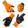ACKTRA Ultra-Thin PU Safety WORK GLOVES 12 Pairs, WG002 Black