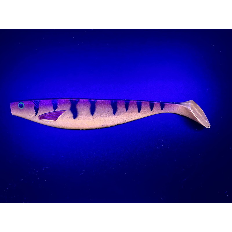 PetrisCatch Firetiger Red Rubber Fish Set + 4 Steel Leaders,