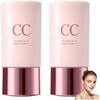Color Correcting Tinted CC Serum,Lightweight Buildable Coverage (2pcs)