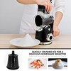 SUSTEAS Rotary Cheese Grater with Handle,Vegetable Slicer with 6 Interchangeable