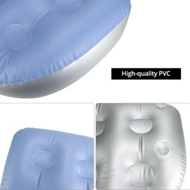 QWORK® 2Pcs Inflatable Booster Seat, Inflatable Seat Cushion for Hot Tubs and Spas, Adjustable Bath Cushion with 4 Suction Cups