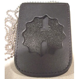 NY/NJ Police Lieutenant Style Shield/ID Neck Holder (Badge/ID Card Not Included)