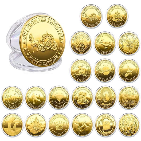 mizikuu Tooth Fairy Coins, Tooth Fairy Coins, Tooth Fairy Gold
