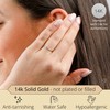 MAX + STONE Solid 14k Gold Wedding Band Ring for