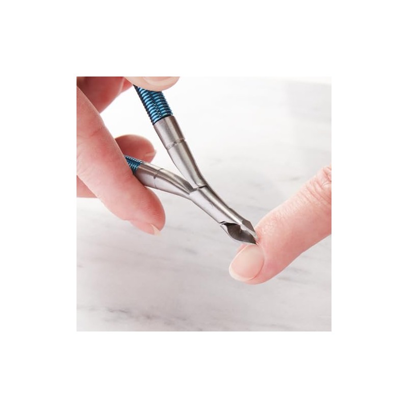 Easy Grip Cuticle Trimmer - Stainless Steel Spiral Spring Controlled
