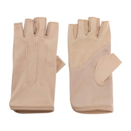 TINAYAUE Half Finger Sun UV Protection Gloves Non-Slip Fingerless Cycling Golf Gloves Outdoor Sunblock Gloves Breathable Elastic Sunscreen Gloves for Training Running Biking Driving