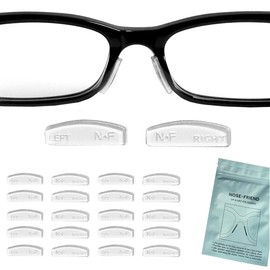 NOSE FRIEND Dimension Lift & Grift Nose Pad Grips 10 Pairs Clear Glasses Sunglasses Nose Bridge (10)