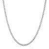 Masada Men's stainless steel necklace from fine to solid wide