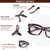 ZESAKER Progressive Reading Glasses for Women Oversized Spring Hinges Progressive
