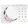 BUTTZO Floral Moon Baby Monthly Milestone Blanket, 40" x 60",