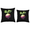 Rutabaga 16 Bit Pixel Art Throw Pillow
