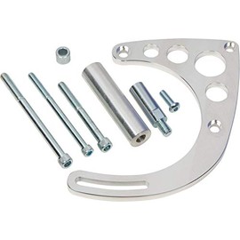CVF Racing Ford 429/460 Big Block Alternator Bracket (GM Compatible, Silver, Aluminum, Engine Block Mount)