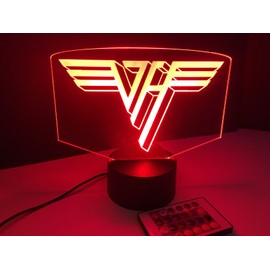 Van Halen Led Light Sign Multi Color Display Man Cave Game Room (big 8x6”) U.S.A