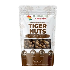 TIGER NUTS - PREMIUM ORGANIC Tiger Nuts 8oz| Raw, Gluten Free Snack, Non-GMO, High Fiber, Prebiotic, Paleo Snack