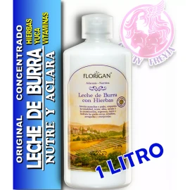 Florigan Crema Leche De Burra + Ginseng Aclarante Nutre Florigan 1 Lt