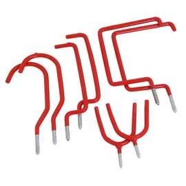 Neilsen CT0382-8pc Storage Hook Set with Bicycle, Ladder, Tool and Utility Hooks, Ideal for organising Storage in Home, Office and Workplace