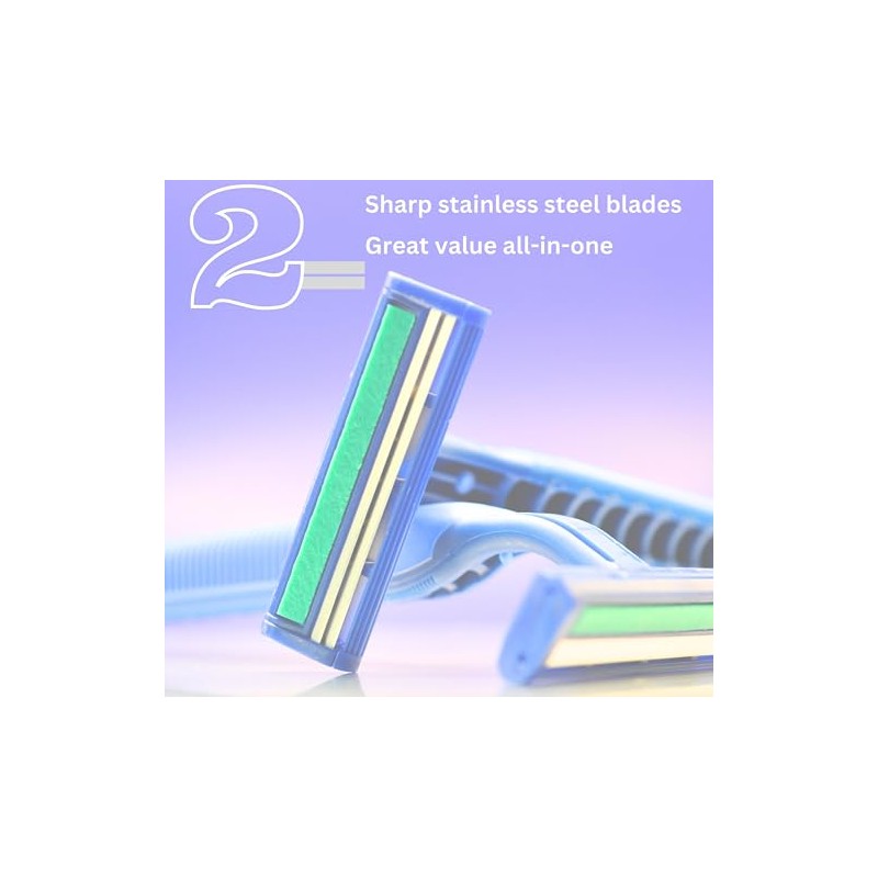 10 Pack Disposable Razors for Men & Women Double Blade