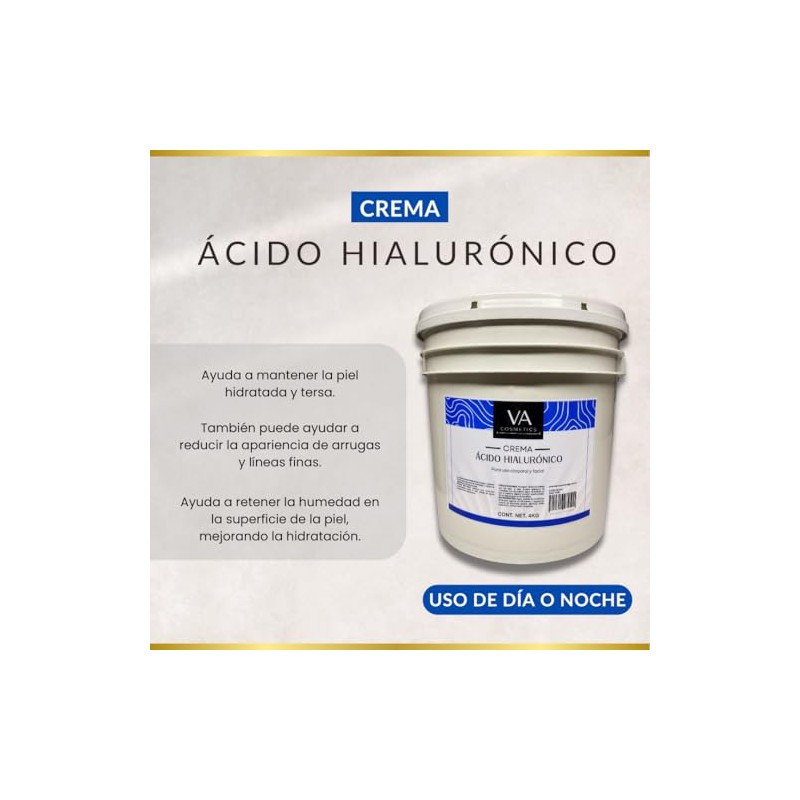 Crema Con Acido Hialuronico Corporal Y Facial Spa 4 Kilos