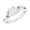 Sterling Silver Twisted Willow Vine 1.0CT Simulated Diamond Engagement Ring