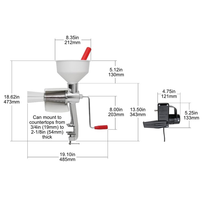 Johnny Apple Sauce Maker, Tomato Sauce Maker, Remove Skins &