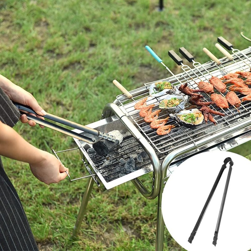 Multifunctional Metal Barbecue Tongs - High Quality Charcoal Clip, Practical