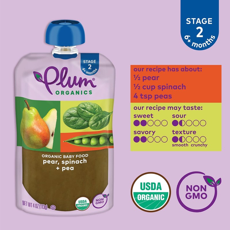 Plum Organics | Stage 2 | Organic Baby Food Meals