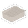 simplywire – Pack of 2 – Plastic Soap Dishes with