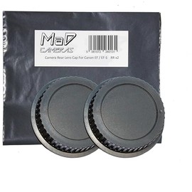 MaD Cameras 2x Rear Lens Dust Cap for Canon EOS EF/EF-S Mount Camera Lens such as 18-55mm 75-300mm 50mm etc.