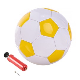 SPDTECH - Balón de fútbol tamaño 2, color amarillo, con aguja, para practicar entrenamiento en interiores y exteriores, para niños, niños, niñas
