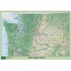 Washington State Map - 23.3 x 16.5 inches – Paper