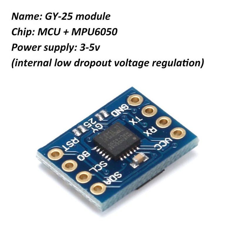GY-25 Tilt Angle Sensor Module, 3v-5v MPU-6050 Sensor Module Direct