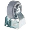 Metafranc fixed castor plate - TPR wheel - soft tread