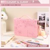 Bible Cover Case for Women Pink Leather Floral Bible Bag