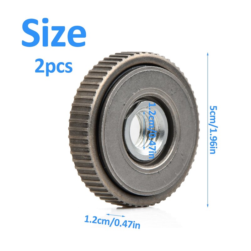 2Pcs Quick Release Nut for Angle Grinder, M14 Angle Grinder