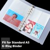 CHENGU Binder Pockets Clear 4 Pocket 2 Pocket 1 Pocket