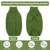 Lelepet Dog Jumpers Winter Dog Pullover, Knitted Warm Turtleneck Dog