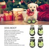 4Pcs Dog Booties Adjustable Slip Resistant Breathable Dog Boot with