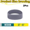 Jindizi No Buckle Belts for Men and Women, 2 Pack