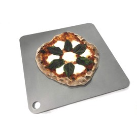 Conductive Cooking - Extra Large Pizza Steel Plate for Oven Cooking and Baking (3/8" Deluxe, 14”x20” XL) - Made in USA