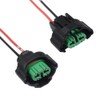 YUNPICAR H8 H11 H16 Dual Waterproof Female Connector Coupler Valve,