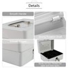 Fireproof Cash Box with Lock and 2 Keys, Secure Metal